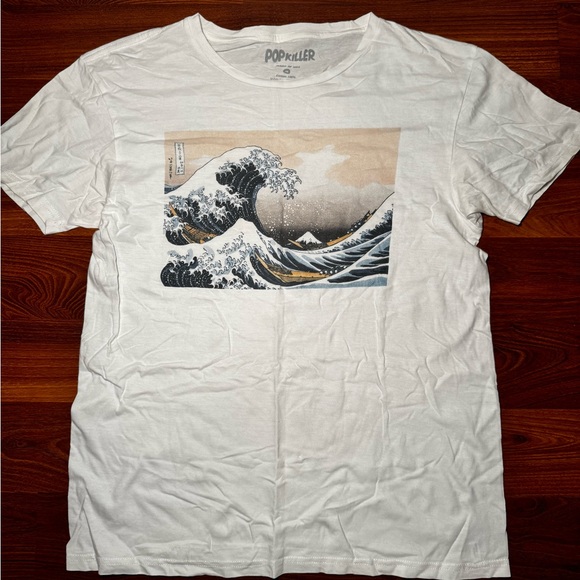 Tops - Women’s Kanagawa Wave White Graphic Short Sleeve T-Shirt